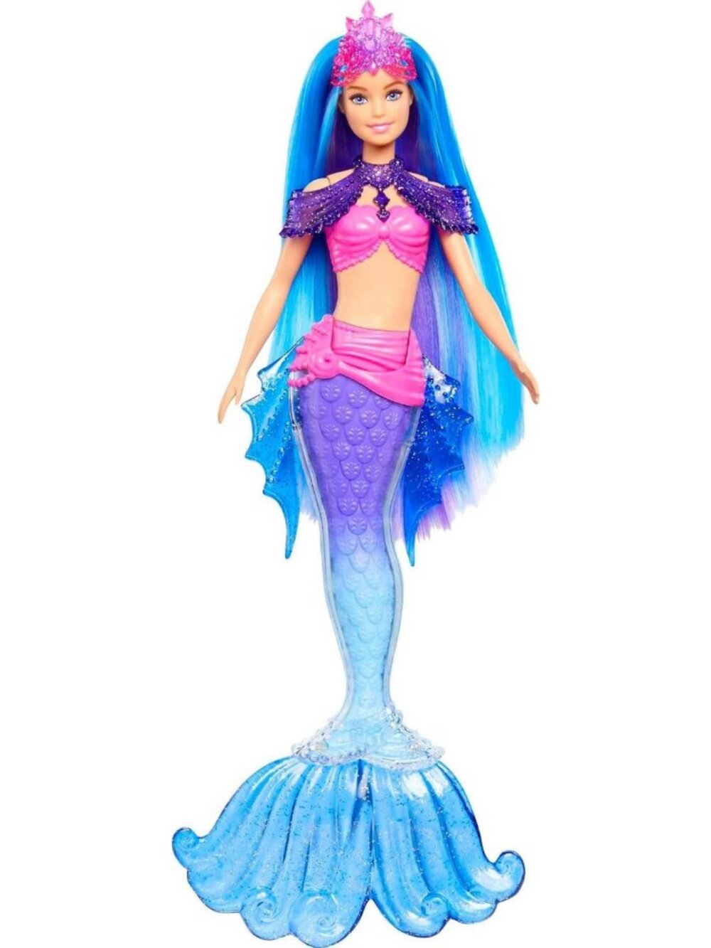 Mermaid Power Doll Set with Fashion Doll, Seahorse Pet & Interchangeable Fins